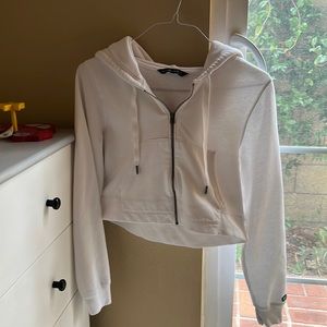 Abercrombie hooded cropped top sweat